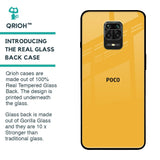 Fluorescent Yellow Glass case for Poco M2 Pro