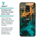 Watercolor Wave Glass Case for Poco M2 Pro