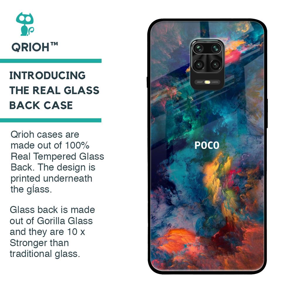Colored Storm Glass Case for Poco M2 Pro