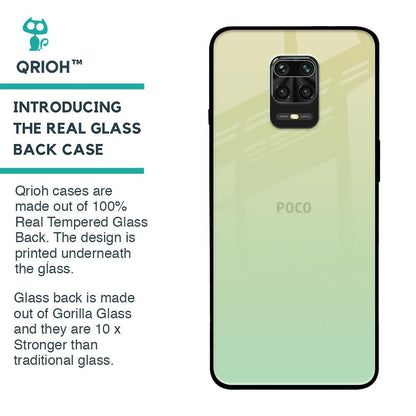 Mint Green Gradient Glass Case for Poco M2 Pro