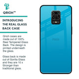 Blue Aqua Glass Case for Poco M2 Pro
