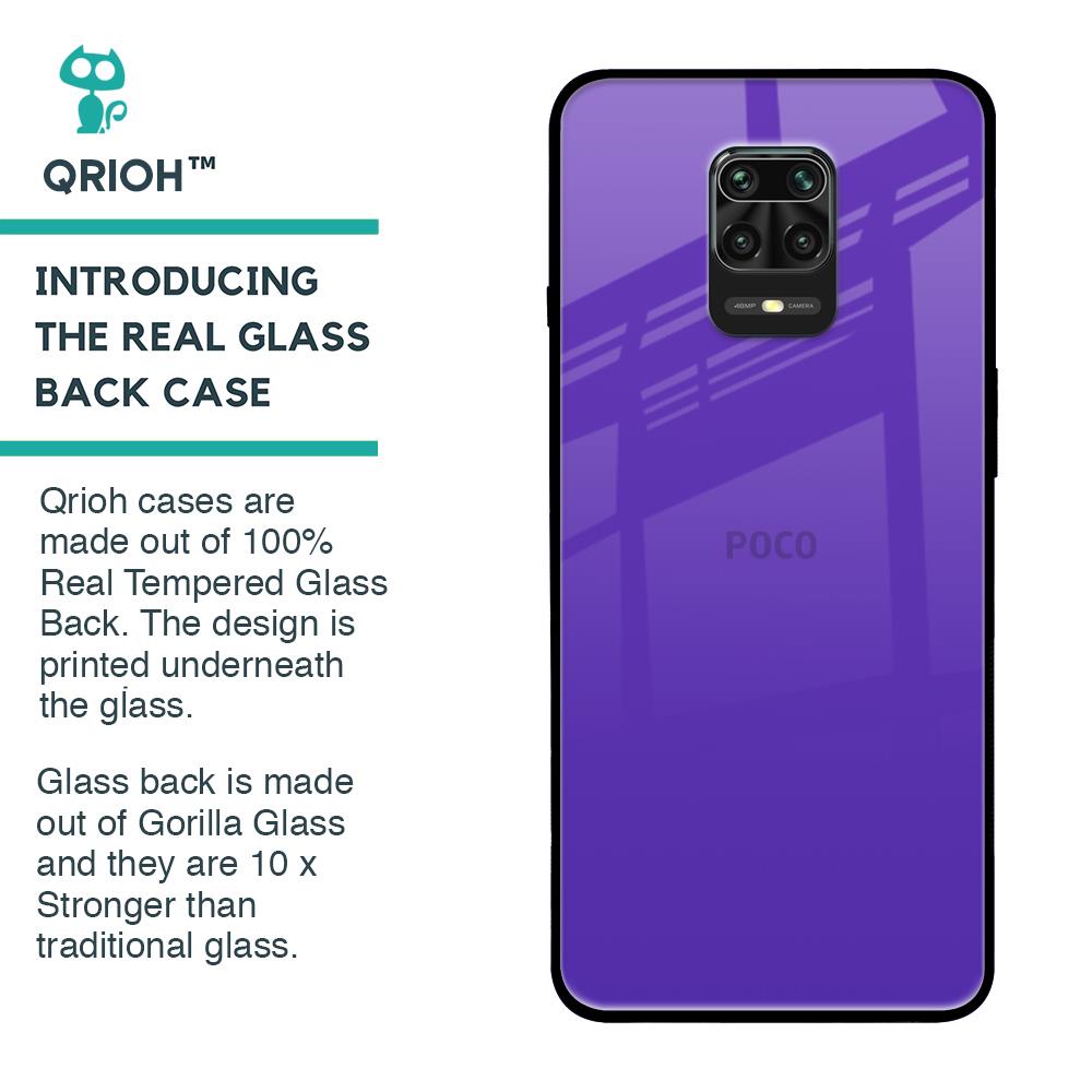 Amethyst Purple Glass Case for Poco M2 Pro