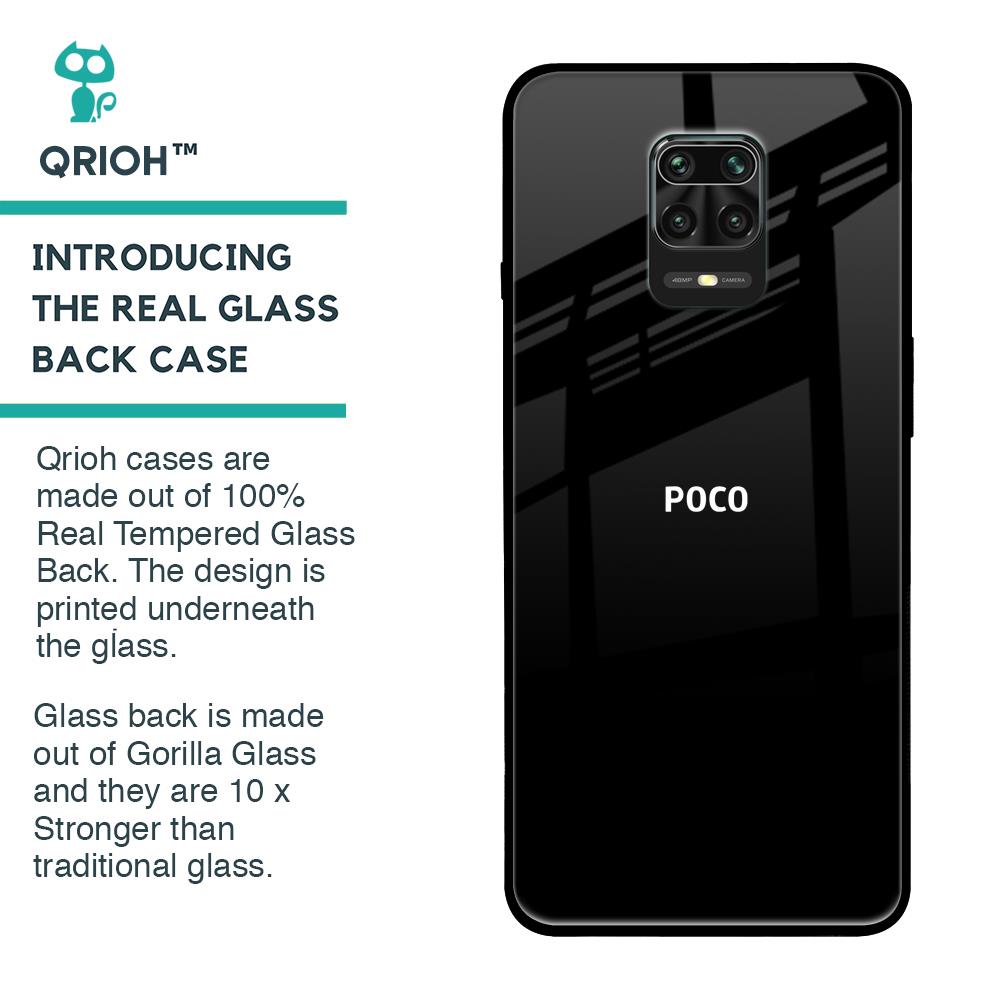 Jet Black Glass Case for Poco M2 Pro