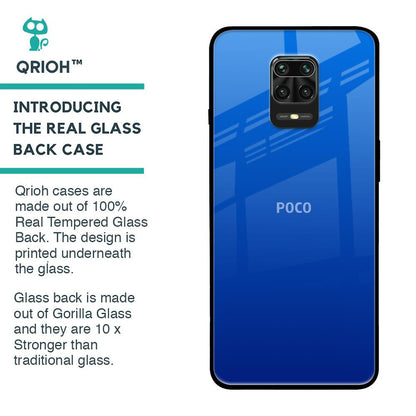 Egyptian Blue Glass Case for Poco M2 Pro