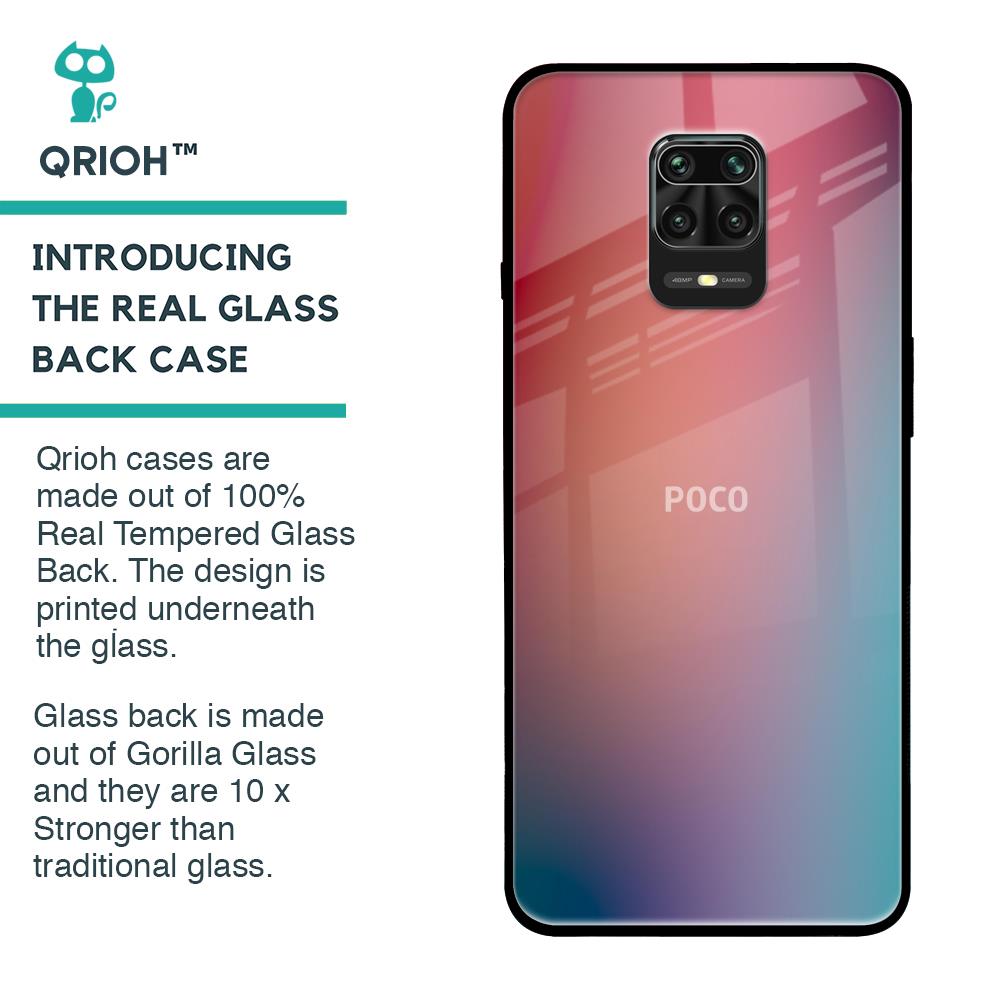 Dusty Multi Gradient Glass Case for Poco M2 Pro