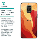 Magma Color Pattern Glass Case for Poco M2 Pro