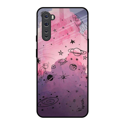 Space Doodles OnePlus Nord Glass Back Cover Online