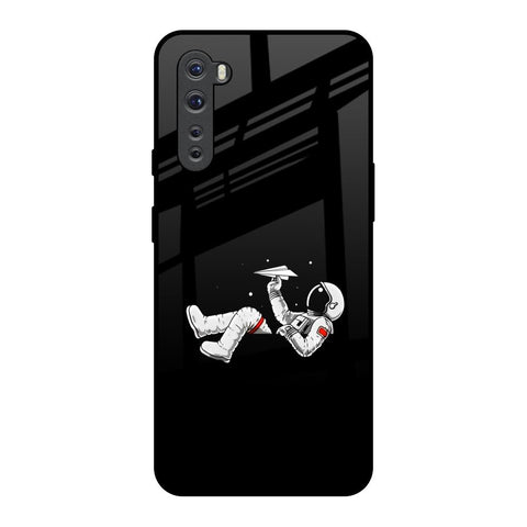 Space Traveller OnePlus Nord Glass Back Cover Online