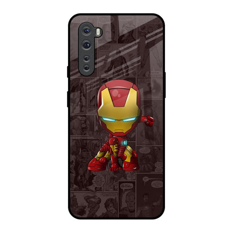 Angry Baby Super Hero OnePlus Nord Glass Back Cover Online
