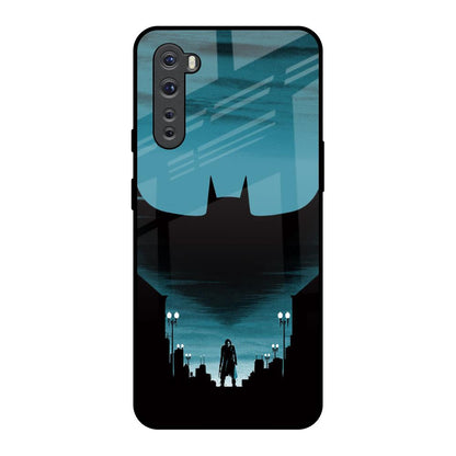 Cyan Bat OnePlus Nord Glass Back Cover Online