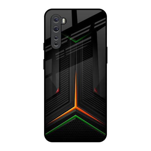Modern Ultra Chevron OnePlus Nord Glass Back Cover Online