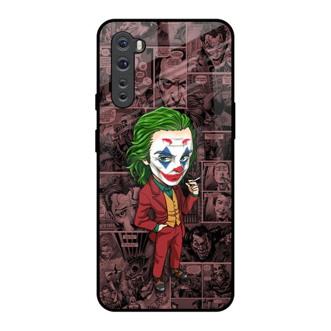 Joker Cartoon OnePlus Nord Glass Back Cover Online