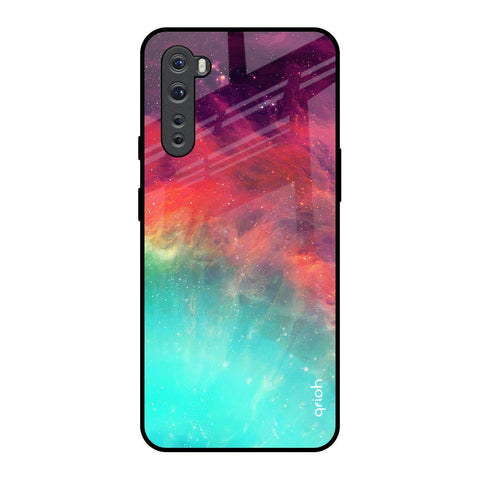 Colorful Aura OnePlus Nord Glass Back Cover Online