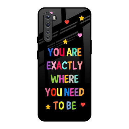 Magical Words OnePlus Nord Glass Back Cover Online