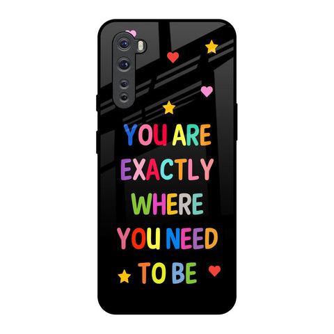 Magical Words OnePlus Nord Glass Back Cover Online