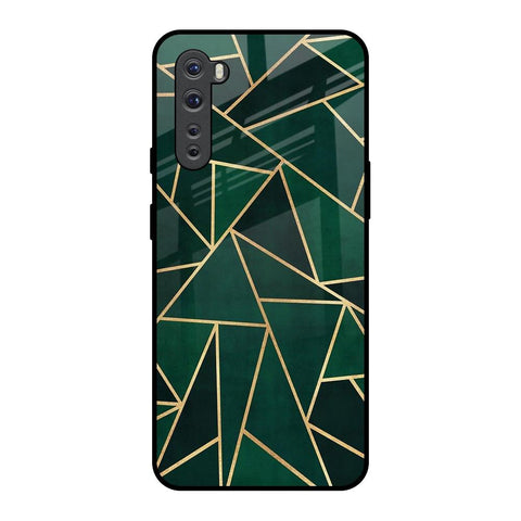 Abstract Green OnePlus Nord Glass Back Cover Online