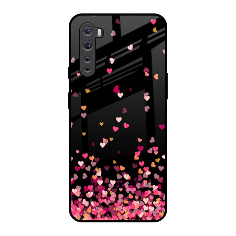 Heart Rain Fall OnePlus Nord Glass Back Cover Online