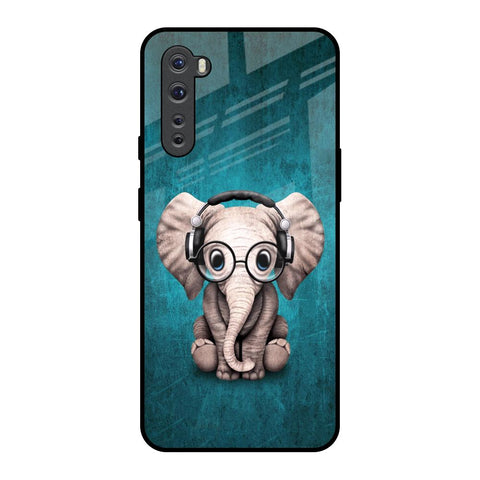 Adorable Baby Elephant OnePlus Nord Glass Back Cover Online
