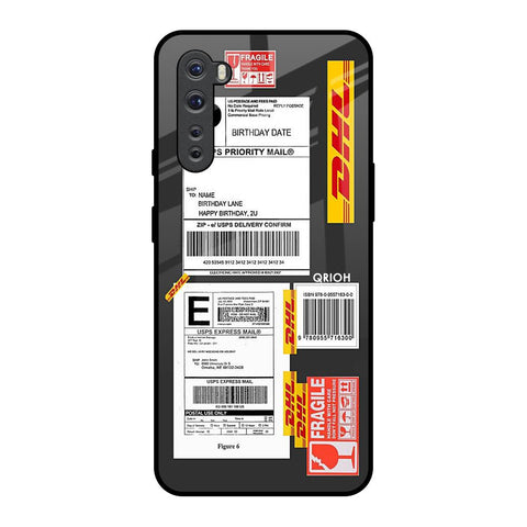 Cool Barcode Label OnePlus Nord Glass Back Cover Online