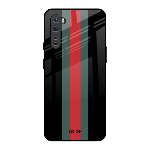 Vertical Stripes OnePlus Nord Glass Back Cover Online