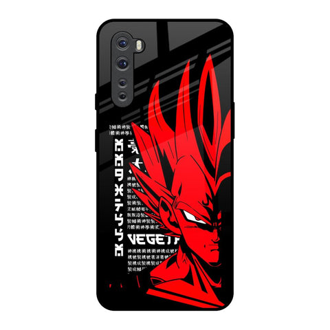 Red Vegeta OnePlus Nord Glass Back Cover Online