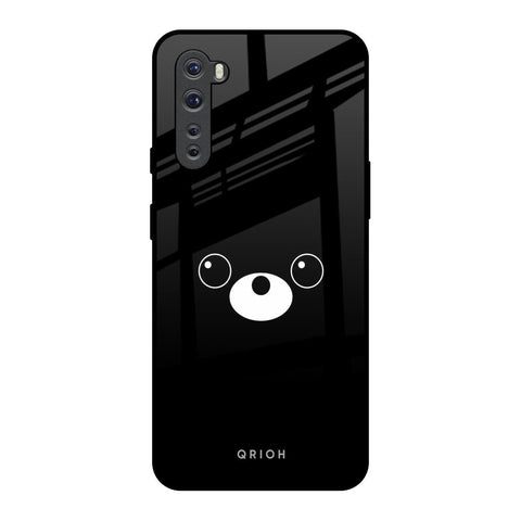 Cute Bear OnePlus Nord Glass Back Cover Online
