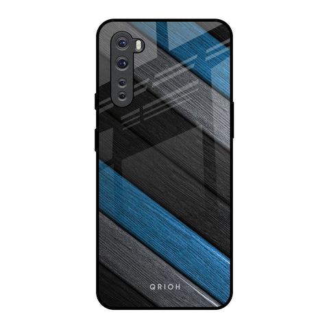 Multicolor Wooden Effect OnePlus Nord Glass Back Cover Online