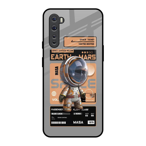 Space Ticket OnePlus Nord Glass Back Cover Online