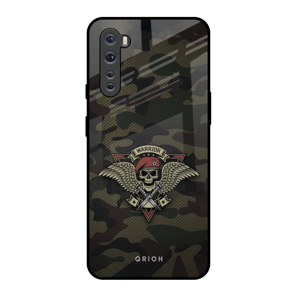 Army Warrior OnePlus Nord Glass Back Cover Online