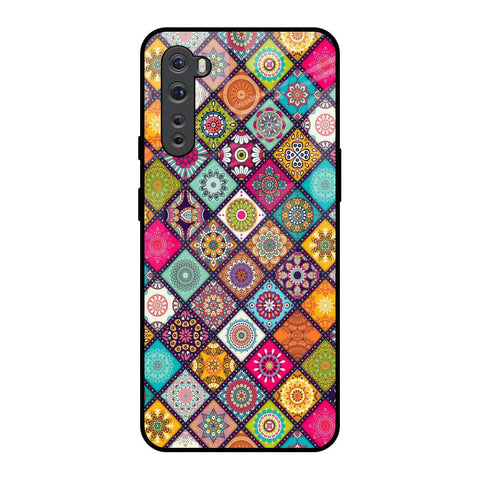 Multicolor Mandala OnePlus Nord Glass Back Cover Online
