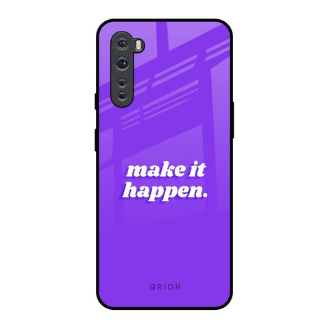 Make it Happen OnePlus Nord Glass Back Cover Online