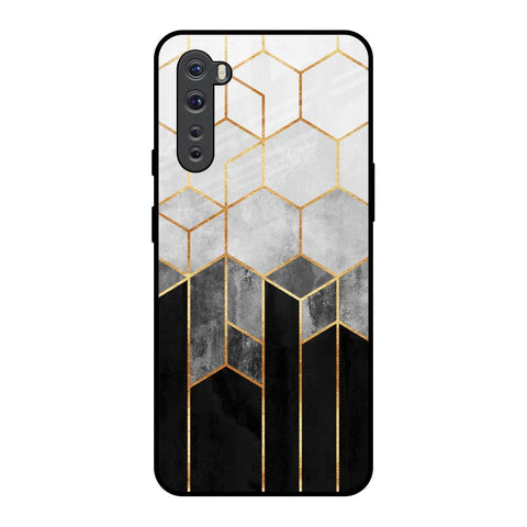 Tricolor Pattern OnePlus Nord Glass Back Cover Online