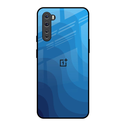 Blue Wave Abstract OnePlus Nord Glass Back Cover Online