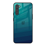Green Triangle Pattern OnePlus Nord Glass Back Cover Online