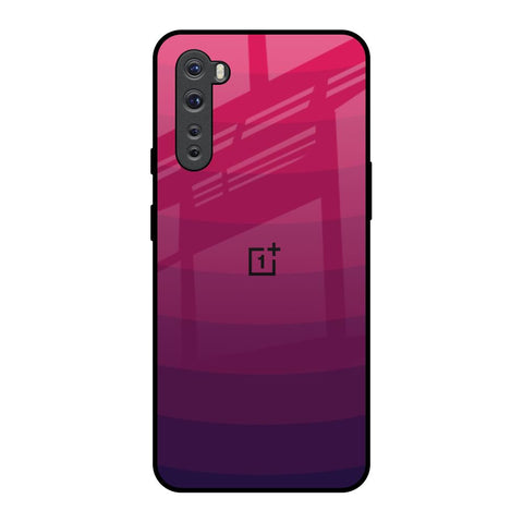 Wavy Pink Pattern OnePlus Nord Glass Back Cover Online