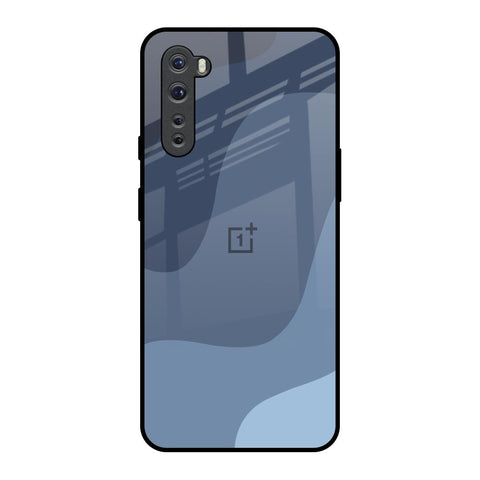 Navy Blue Ombre OnePlus Nord Glass Back Cover Online