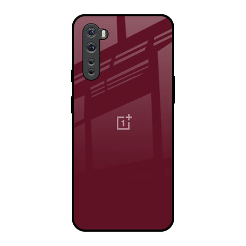 Classic Burgundy OnePlus Nord Glass Back Cover Online