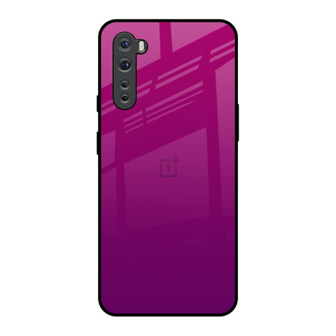 Magenta Gradient OnePlus Nord Glass Back Cover Online