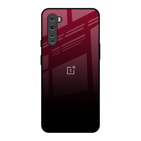 Wine Red OnePlus Nord Glass Back Cover Online