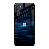 Blue Rough Abstract OnePlus Nord Glass Back Cover Online