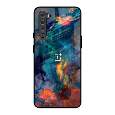 Colored Storm OnePlus Nord Glass Back Cover Online