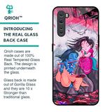 Radha Krishna Art Glass Case for OnePlus Nord
