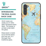 Travel Map Glass Case for OnePlus Nord