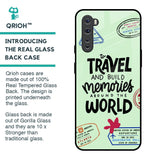 Travel Stamps Glass Case for OnePlus Nord