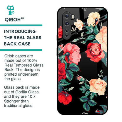 Floral Bunch Glass Case For OnePlus Nord
