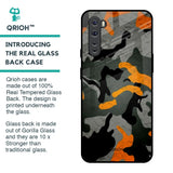 Camouflage Orange Glass Case For OnePlus Nord