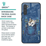 Kitty In Pocket Glass Case For OnePlus Nord
