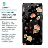Black Spring Floral Glass Case for OnePlus Nord