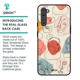 Abstract Faces Glass Case for OnePlus Nord