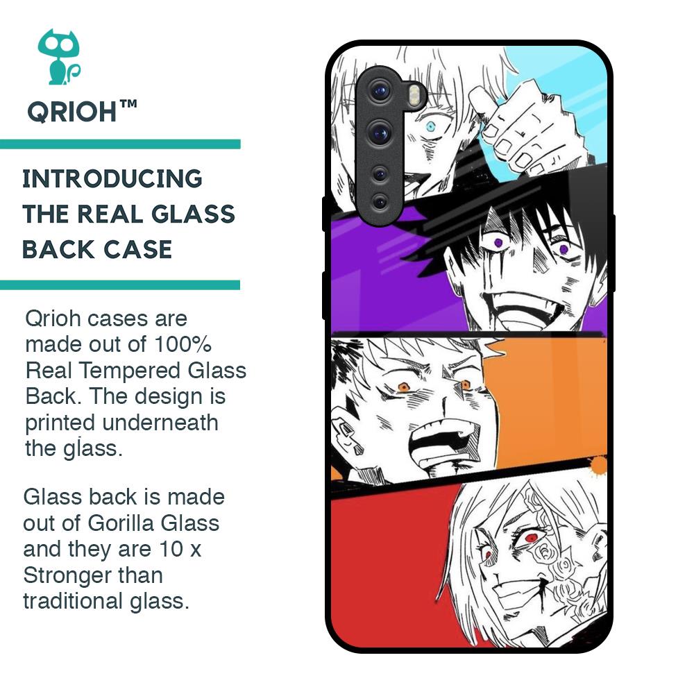 Anime Sketch Glass Case for OnePlus Nord